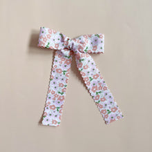 Load image into Gallery viewer, pink garden long tail bow