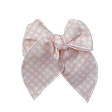 Load image into Gallery viewer, pink gingham fable bow