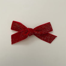 Load image into Gallery viewer, red glimmer bow