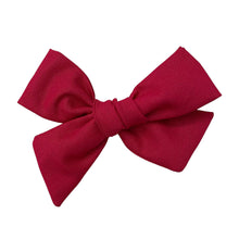 Load image into Gallery viewer, classic deep red pinwheel bow