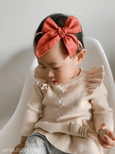 Load image into Gallery viewer, rust linen fable bow **regular size only