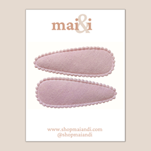 Load image into Gallery viewer, mauve snap clip set