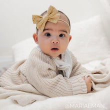 Load image into Gallery viewer, honey floral pinwheel bow