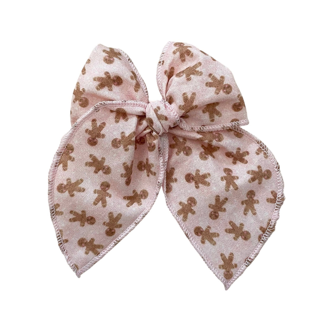 pink gingerbread fable bow
