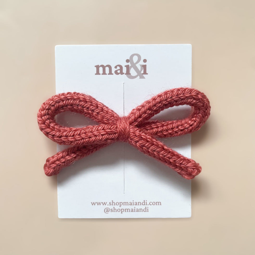 rosie rouge crochet bow