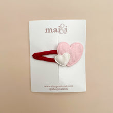 Load image into Gallery viewer, valentine’s hearts clip
